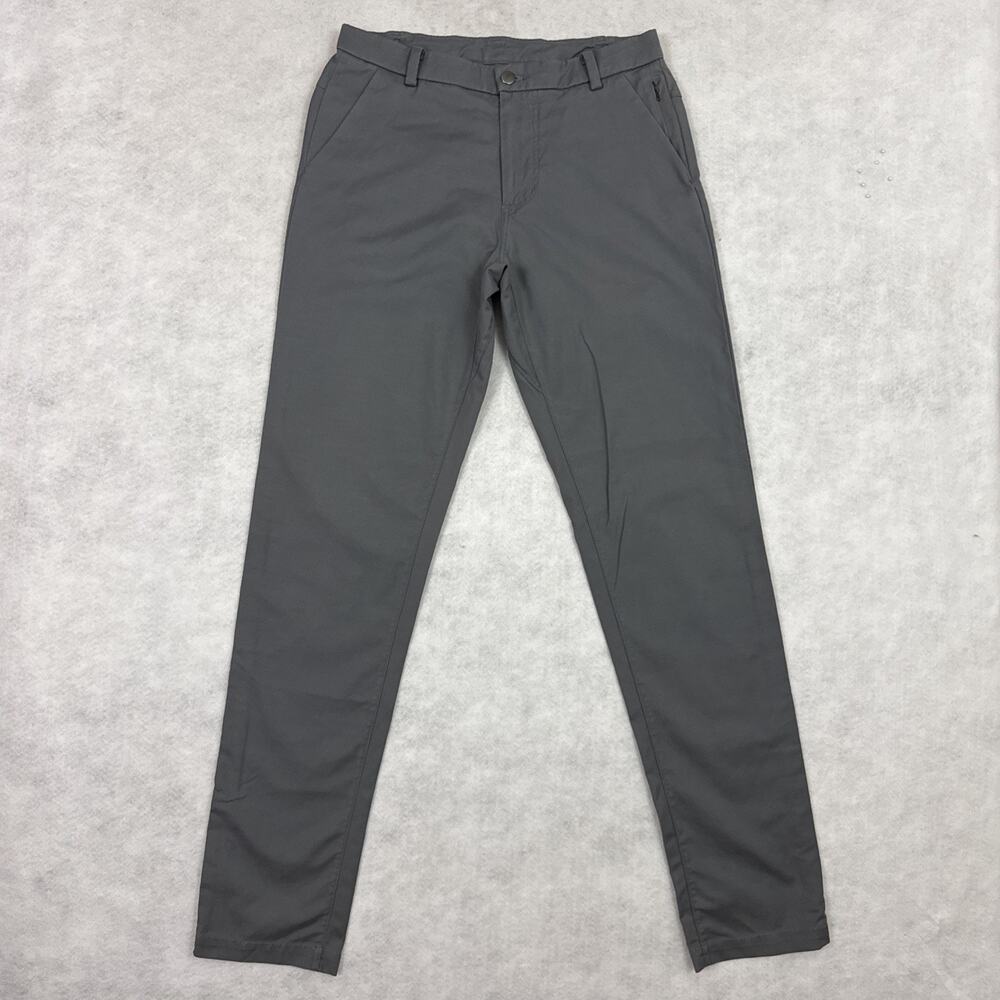 Lululemon Mens Commission Pants Size 30 ABC Warpstreme Gray Classic Fit Golf